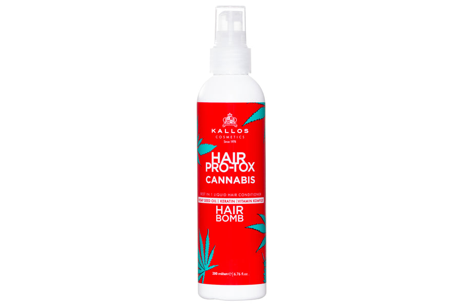 Kallos Haj Pro-tox Cannabis Best in 1 Liquid Hair Bomb with Hemp Oil, Keratin and Vitamin Complex