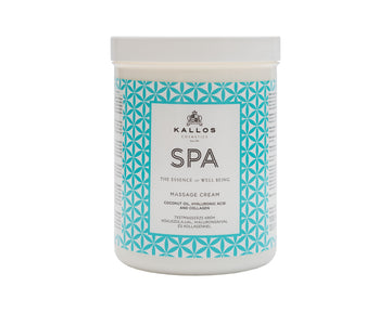 Kallos Spa Massage Cream with Coconut Oil, Hyaluronic Acid and Collagen
