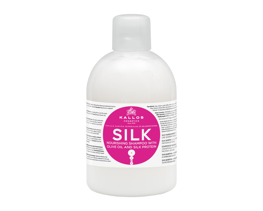 Kallos Silk Shampoo with Olive oil and Silk protein for dry, sensitised and lifeless hair