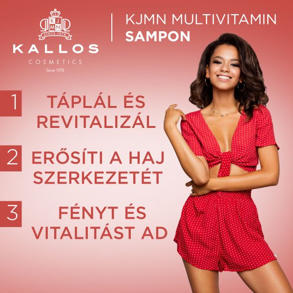 KJMN Multivitamin Sampon Ginzeng kivonattal és Avokádóolajjal