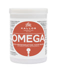 KJMN Omega Rich repair mask for lifeless and damaged hair with Omega-6 complex and Macadamia oil