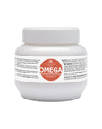 KJMN Omega Rich repair mask for lifeless and damaged hair with Omega-6 complex and Macadamia oil