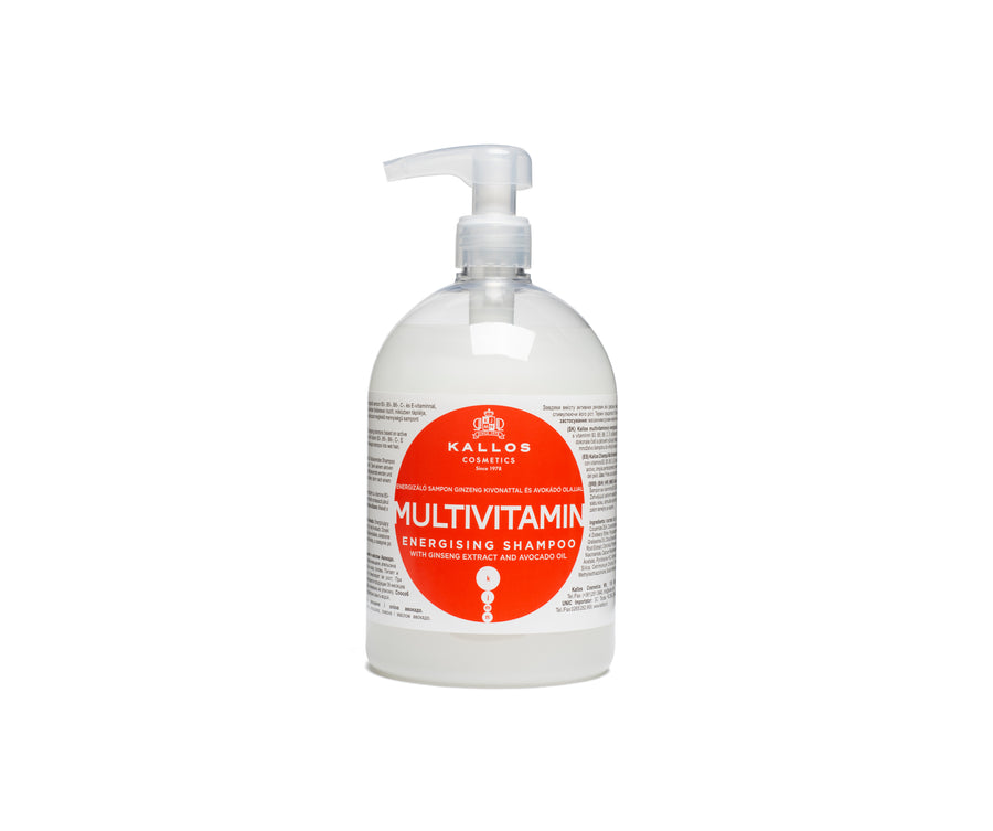KJMN Multivitamin Shampoo with Ginseng Extract and Avocado Oil