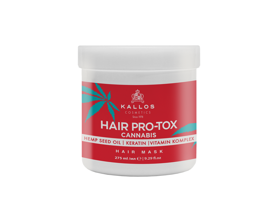 Kallos Hair Pro-tox Cannabis Hair Wrap Cream with Hemp Oil, Keratin and Vitamin Complex