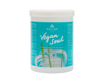 Kallos Vegan Soul Volumizing Hair mask with Bamboo extract and Coconut oil for fine, thin hair