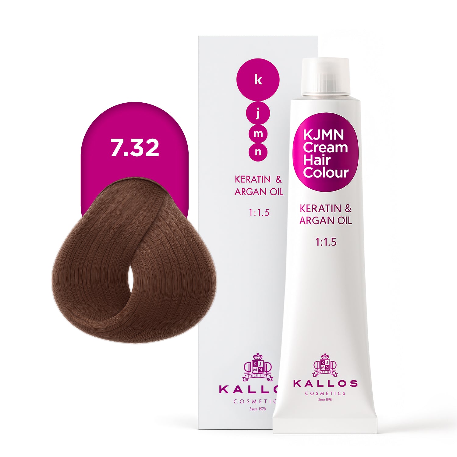 KJMN Professional Cream Hair Colour 7,32