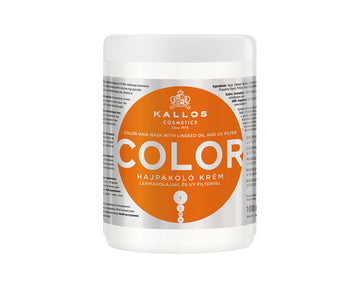 KJMN Color Hajpakoló Krém lenmagolajjal és UV filterrel festett, töredezett hajra