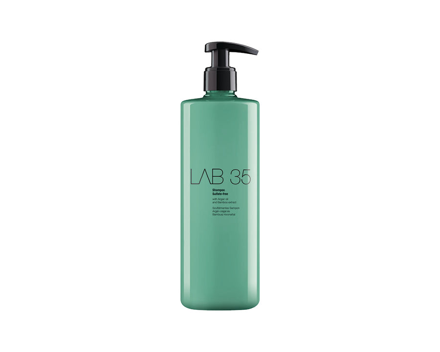 LAB35 Sulfate-free shampoo for normal and sensitive hair with Argan oil and Bamboo extract.