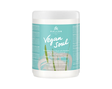 Kallos Vegan Soul Volumizing Hair mask with Bamboo extract and Coconut oil for fine, thin hair